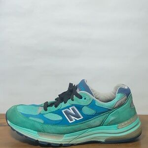 New Balance 992 Mens Shoes Size 10.5D Teal Blue Walking Comfort MADE IN USA